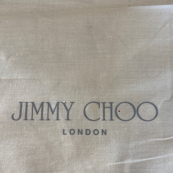 Jimmy Choo Glitter Flats with Black Trim - Picture 6 of 8